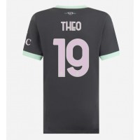 Camisa de Futebol AC Milan Theo Hernandez #19 Equipamento Alternativo Mulheres 2024-25 Manga Curta